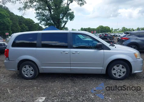 2012 Dodge Grand Caravan Se/Avp из США, поврежденный, VIN 2C4RDGBG7CR234127